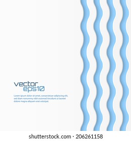 Abstract wave background. Vector illustration