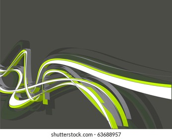 abstract wave background, vector illustration.