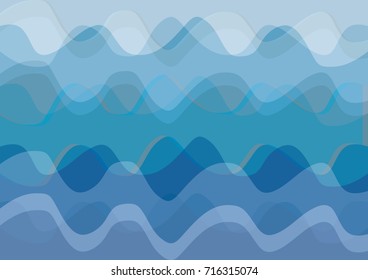 abstract wave background, vector and illustration