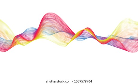 Abstract wave background Vector.Abstract multi color wave, 