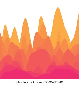 Abstract wave background, wavy vector design illustration, modern design shape element