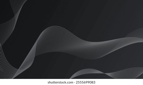 Abstract wave background with white color