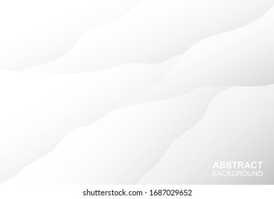 abstract wave background. white gray gradient. eps 10