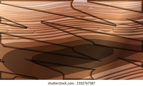 abstract wave background with wooden patterns