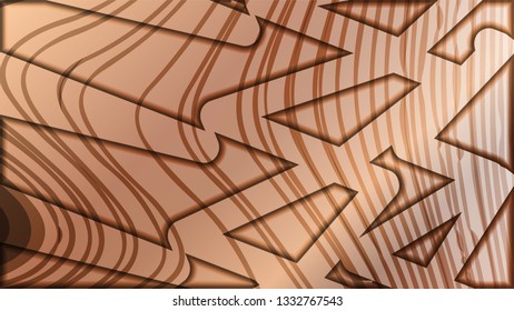 abstract wave background with wooden patterns