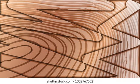abstract wave background with wooden patterns