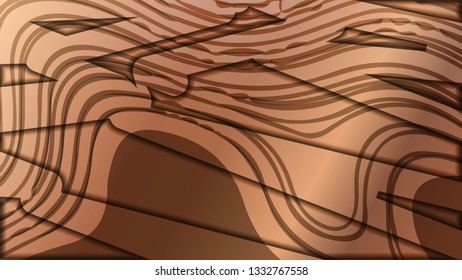 abstract wave background with wooden patterns