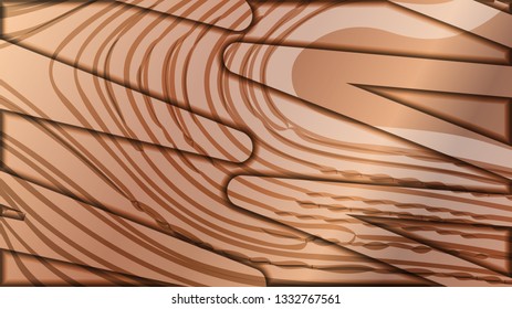 abstract wave background with wooden patterns