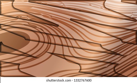 abstract wave background with wooden patterns
