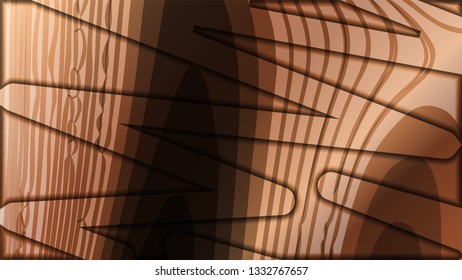 abstract wave background with wooden patterns