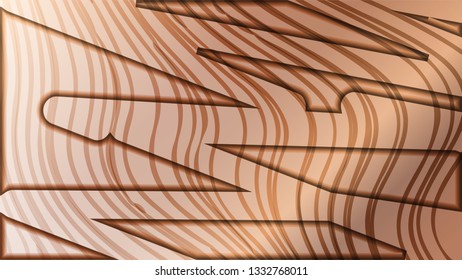 abstract wave background with wooden patterns