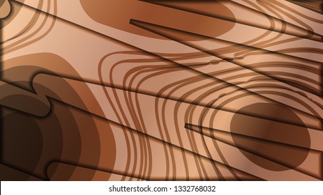abstract wave background with wooden patterns