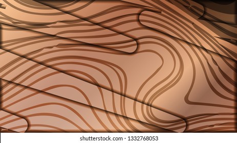 abstract wave background with wooden patterns