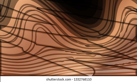 abstract wave background with wooden patterns