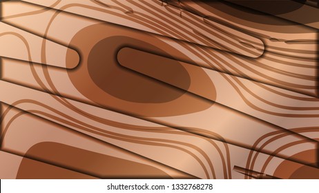 abstract wave background with wooden patterns