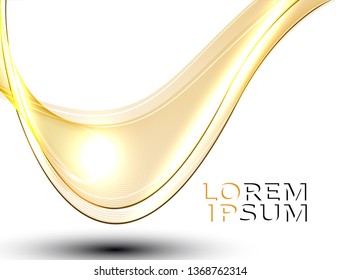 Abstract wave background yellow