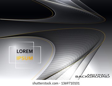 Abstract wave background yellow