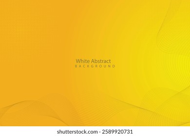 Abstract wave background with yellow color background. 