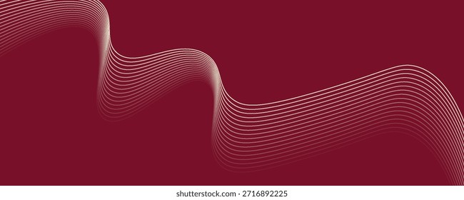 Abstract wave background with yellow line color element. Dynamic wave pattern. Modern flowing wavy lines. Futuristic technology concept. Suit for banner, poster, cover, brochure, flyer, website