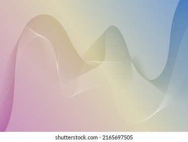 Abstract wave background,Abstract wavy smooth dynamic illustration,Vector background in motion pattern