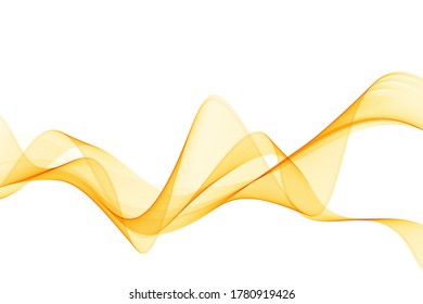 
Abstract wave background.Orange transparent wave flow.