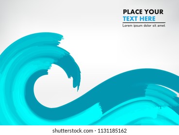 Abstract wave background.Vector illustration.
