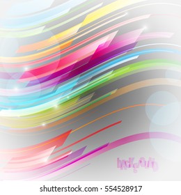 Abstract Wave Background-Vector Illustration,Graphic Design.Digitally Generated Image of Bright And Stripes Moving Fast.Music Poster. For Cover, Web Site, Promotion And Presentation Materials, Placard