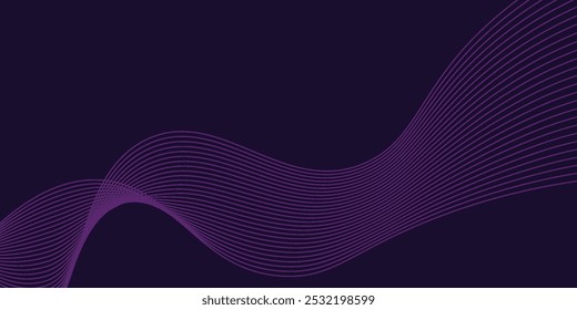 Abstrato onda curva de fundo linha vetor suave moderno design