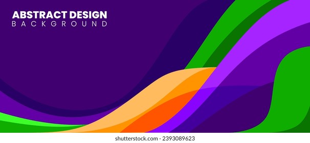 abstract wave banner background liquid colorfull vector design