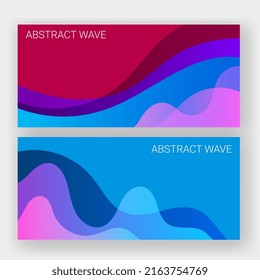 abstract wave banner background template card. template for poster,brochure,backgrounds cover etc