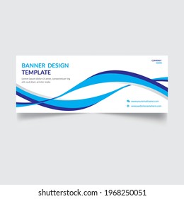 Diseño de pancartas de ondas abstractas para su negocio, concepto de sitio web vectorial