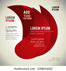 Abstract wave banner template design style isolated on a white background, Vector illustration