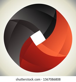 Abstract wave banner template design style isolated on a white background, Vector illustration
