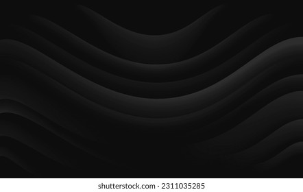 abstract wave black design dark gray banner pattern background brochure website flyer certificate presentation landing page template