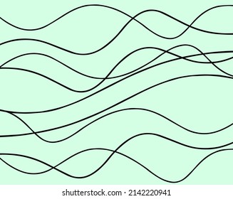 Abstract wave black lines modern background