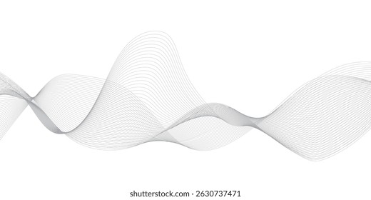 Líneas de mezcla de ondas Abstractas sobre fondo transparente. Diseño para Anuncio, Fondo de pantalla, fondo y muchos más.	