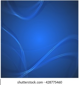 Abstract wave blue