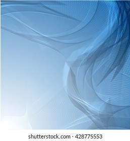 Abstract wave blue