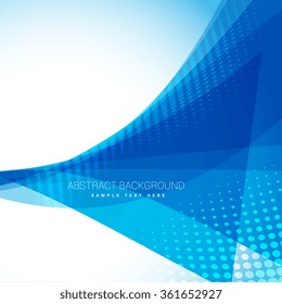 abstract wave blue background