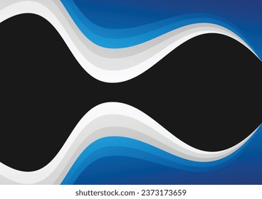 abstract wave blue background modern style design