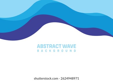 Fundo ou papel de parede azul da onda abstrata