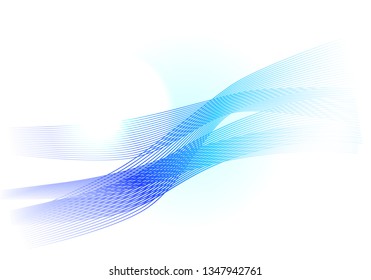 Abstract wave blue and light blue