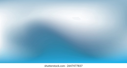 Fondo blanco azul abstracto de la onda para la presentación del producto con la luz del sol y el simple borroso