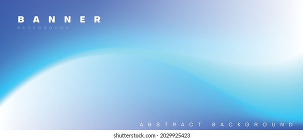 abstract wave blurred banner background with blue color