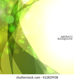 Abstract Wave with bokeh background. 
