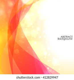 Abstract Wave with bokeh background. 