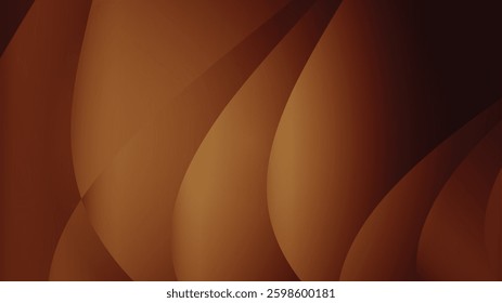 Abstract wave brown background vector. Abstract chocolate background. Brown web banner. brown cover design. chocolate texture. brochure flyer. banner design. wall decoration. polygon. wallpaper.