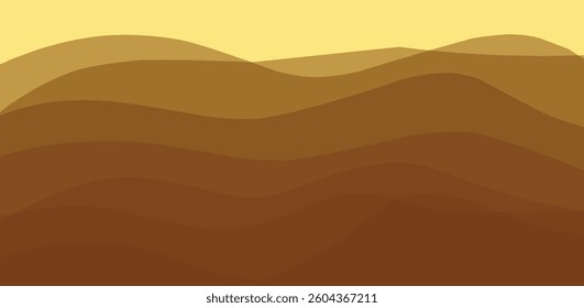 abstract wave brown gradient background 