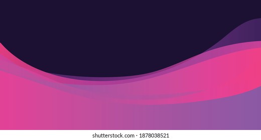 Abstract wave business background for presentation design. Vector tech banner concept