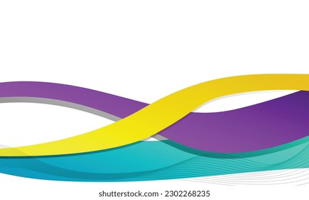 Abstract wave business banner background